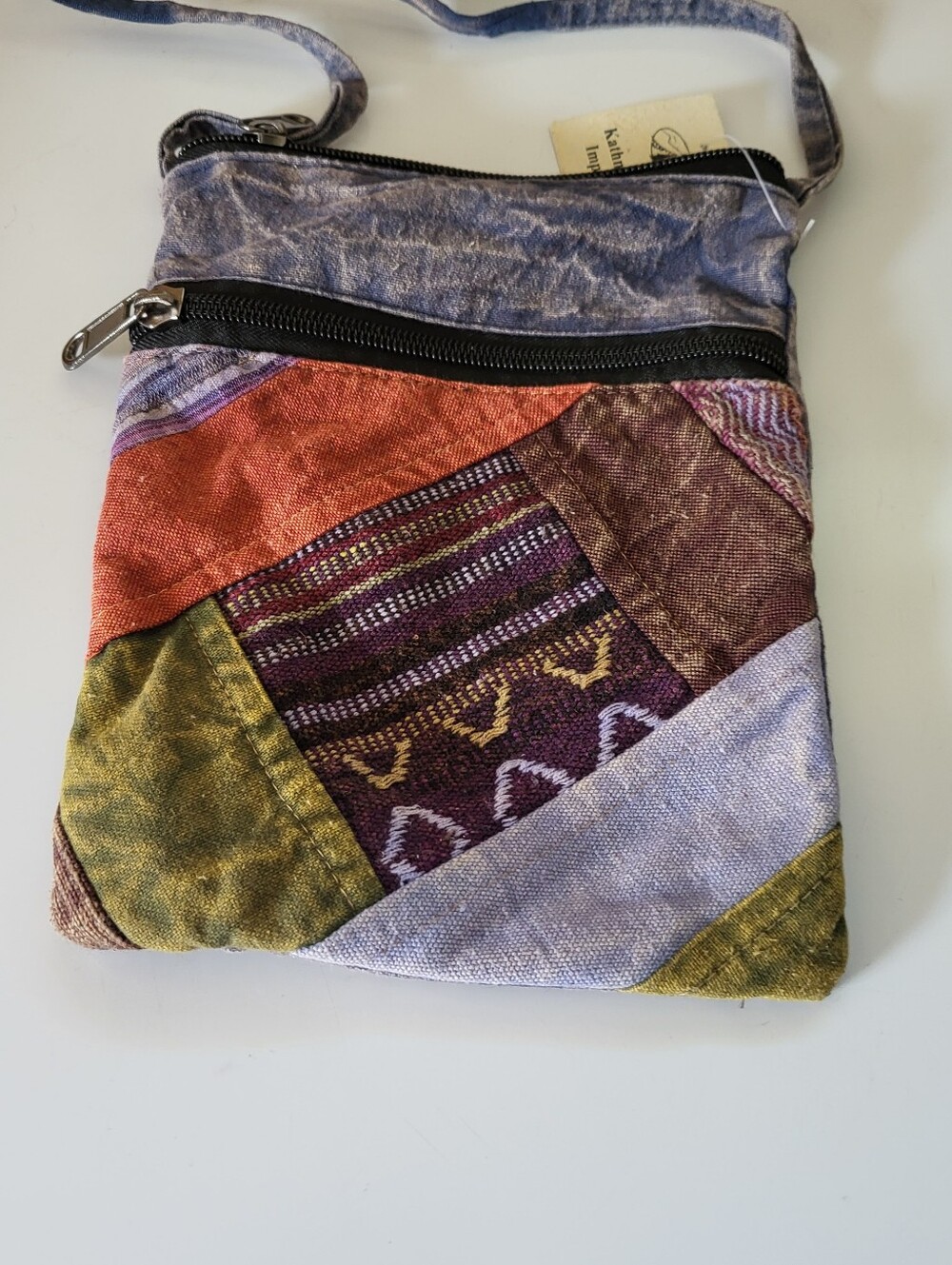 Kathmandu Imports Crossbody Bag Boho Patchwork 100% Cotton